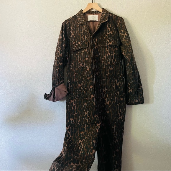 One Teaspoon Pants - One Teaspoon Long Sleeve Coverall – Bronze Leopard